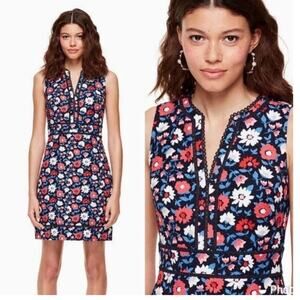 Kate Spade Womens 0 New York Shore Thing Daisy Jacquard Sheath Dress Party